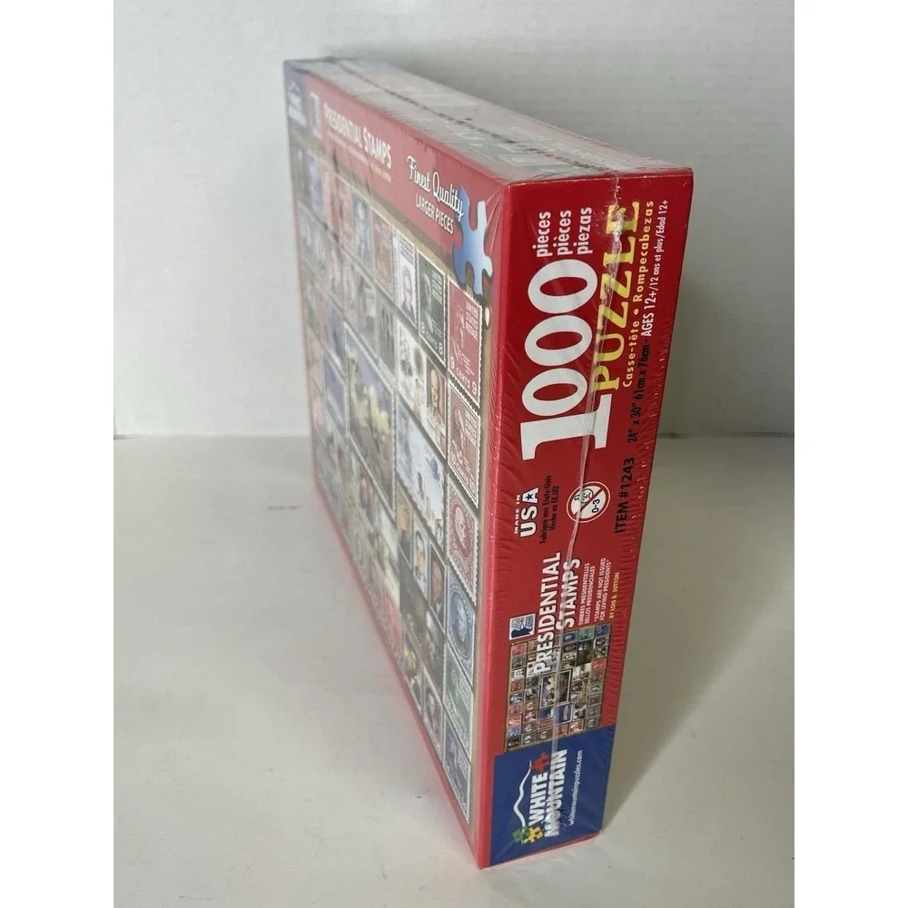 Presidential Stamps Puzzle 1000 pieces White Mountain Puzzles NEW